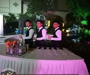 2017年3月7日【愛施華燈飾答謝晚宴酒會】王燦杰、王貴波、朱歡洪被聘請為調酒演出節目嘉賓！